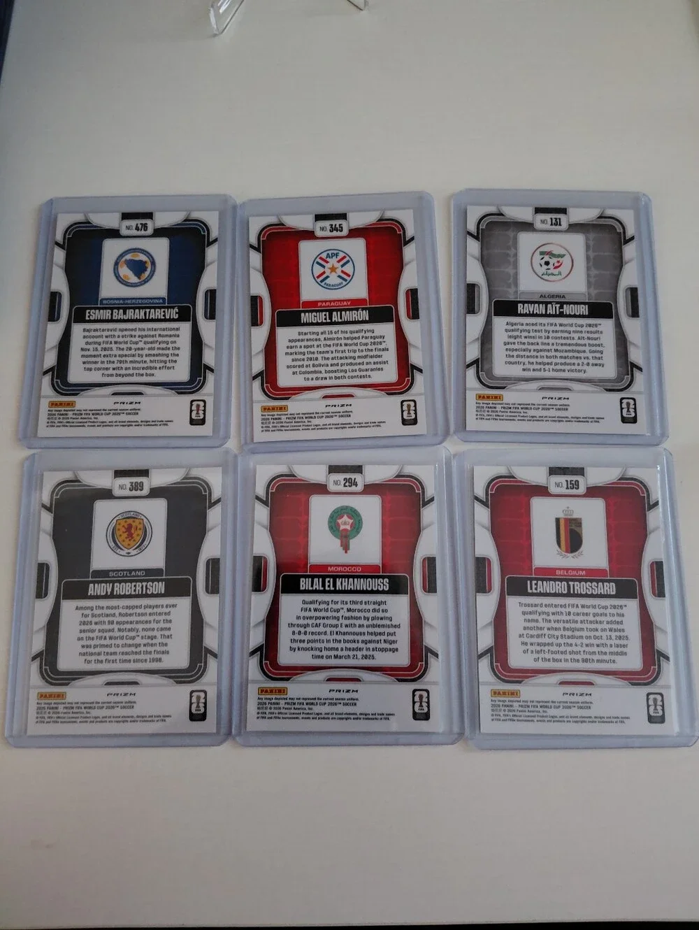 Trading Card FIFA WORLD CUP LOTS WHITE WAVE